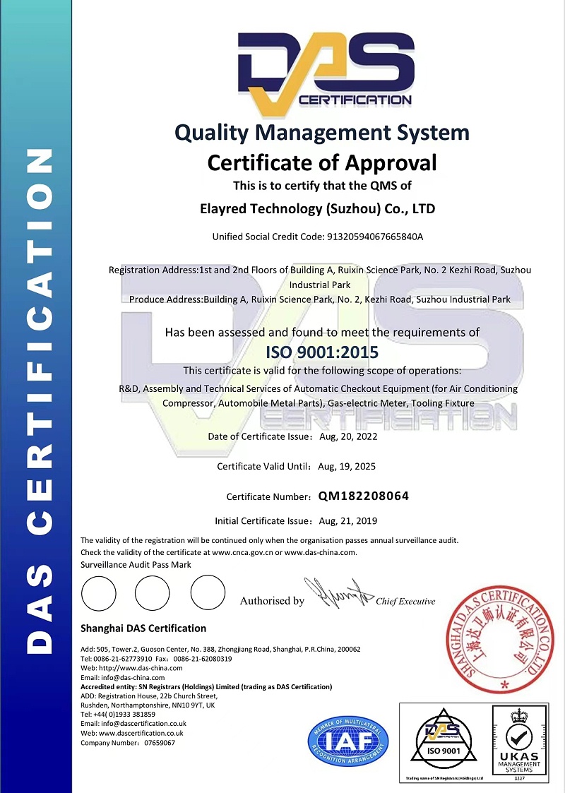 Billion leride passedISO9001Quality management system certification